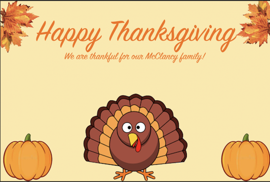 Happy Thanksgiving from the entire McClancy Community!